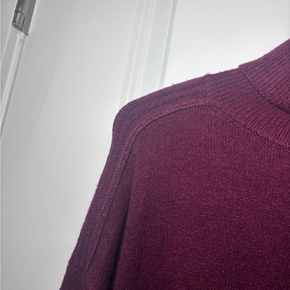 Evereve Burgundy Turtleneck Sweater - Picture 3 of 5